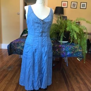 Anthropologie Atoll Denim Dress